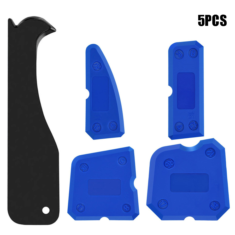 5件套塑料刮板胶刮器阴阳角刮板硅胶密封件刮胶器密封刮刀