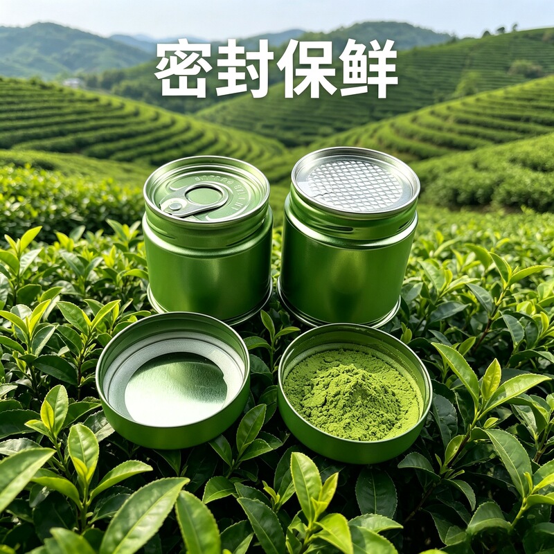 60 Welded Cans Japanese Matcha Cans Tea Coffee Storage Tinplate Metal Sealed Cans Moisture-Proof Tinplate Material