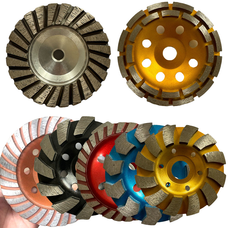 仓起金刚石碗磨水泥墙槽波纹碗打磨石材磨轮锋利耐用切割机碗磨