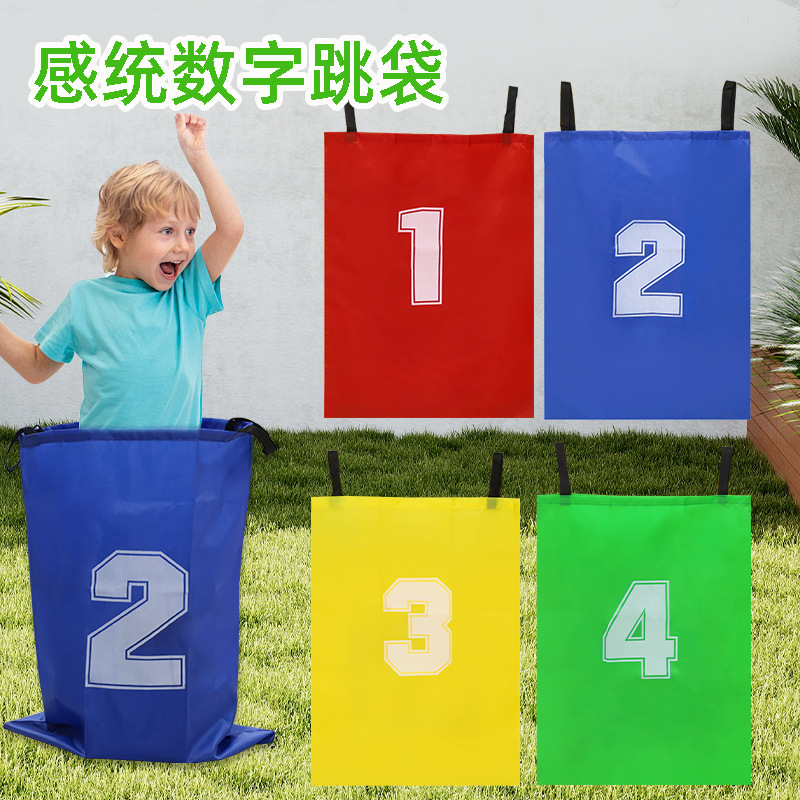Factory direct sales children's parent-child game jumping training educational exercise outdoor sports toy thickened number jumping bag Factory direct sales children's parent-child game jumping training educational exercise outdoor sports toy thickened number jumping bag