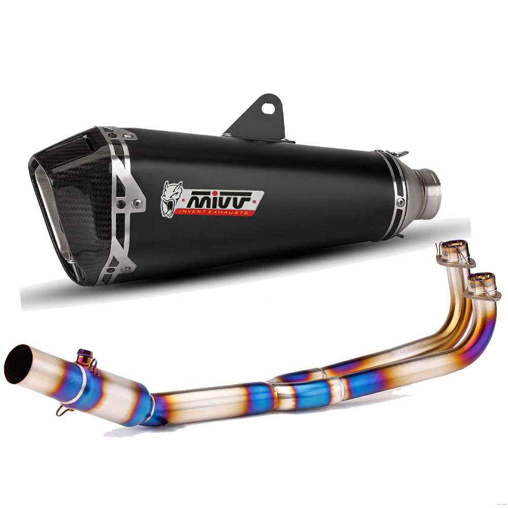 Scooter Modified Exhaust Pipe Stainless Steel Front Section Scorpio Exhaust Pipe Full Section Suitable for Kymco Guangyang Ak550