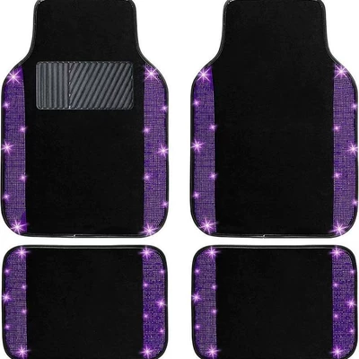 Avtomobil döşəmə paspasları — crystal velvet car floor mats, wear-resistant - car-floor-mat-4-3344cmcrystal-velvet-two-piece-set