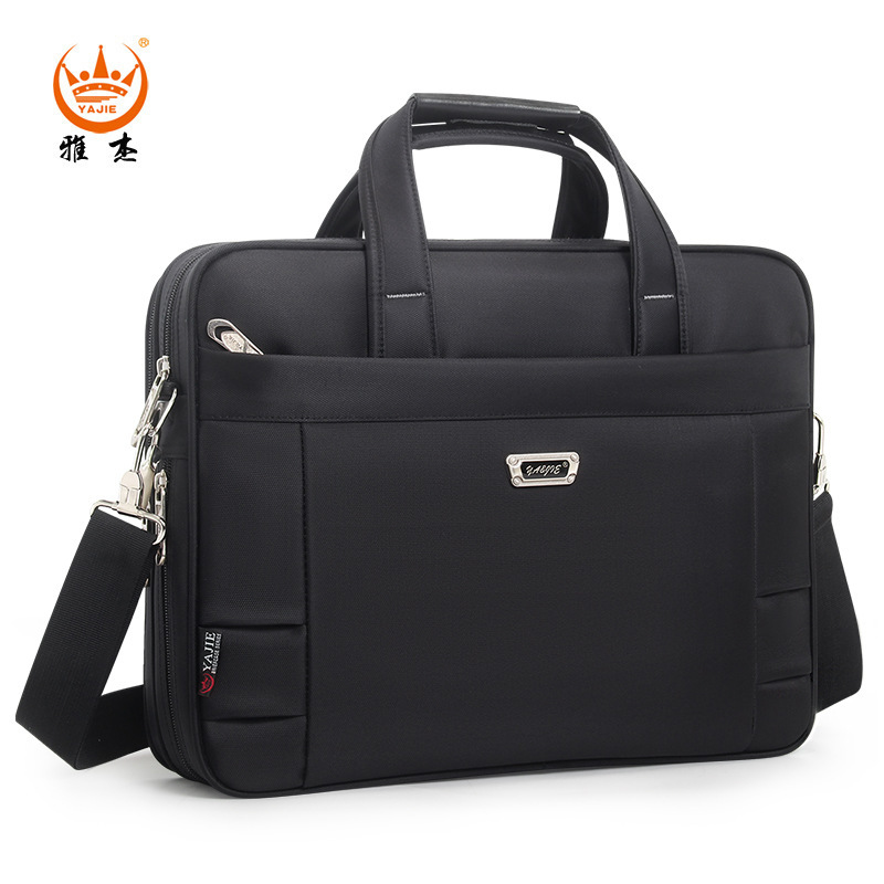 15.6inch Computer Bag, Business Casual Shoulder Bag, Cross-Body Large-Capacity Portable Document Bag, Oxford Cloth Waterproof New Model