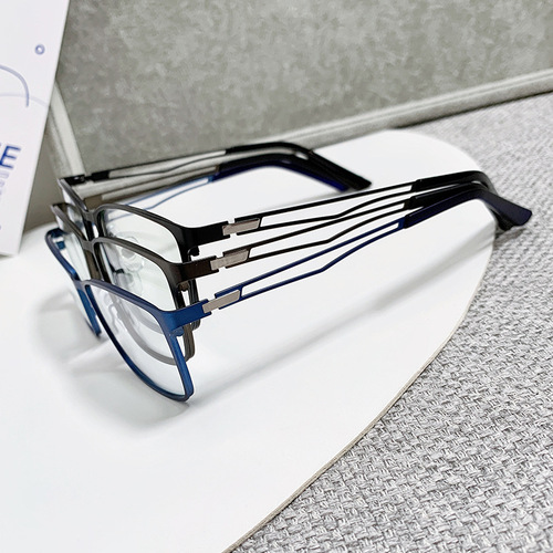 Wholesale New Metal Anti-blue Light Small Frame Rims Eyeglasses 5927 Hollow Fashion Frame Glasses