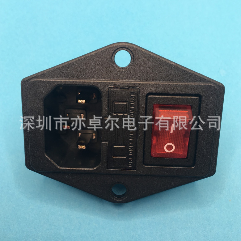 台湾HONGJU原装正品船型开关电源插座三合一开关S-03F-11S