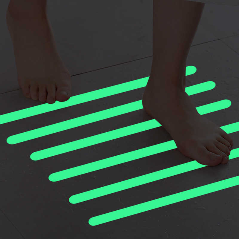 Amazon Luminous Bathroom Bathtub Stair Floor Mat Peva Transparent Anti-Slip Strip Anti-Slip Sticker Anti-Slip Anti-Slip Tape
