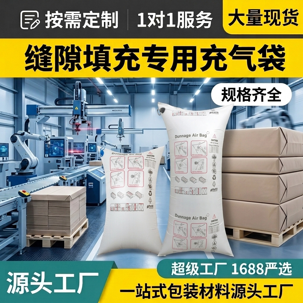 Thickened PP inflatable bag container ship shipping buffer gap…