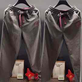 2025爆款早秋欧洲站新品高级轻奢时尚休闲裤春秋款港风潮牌