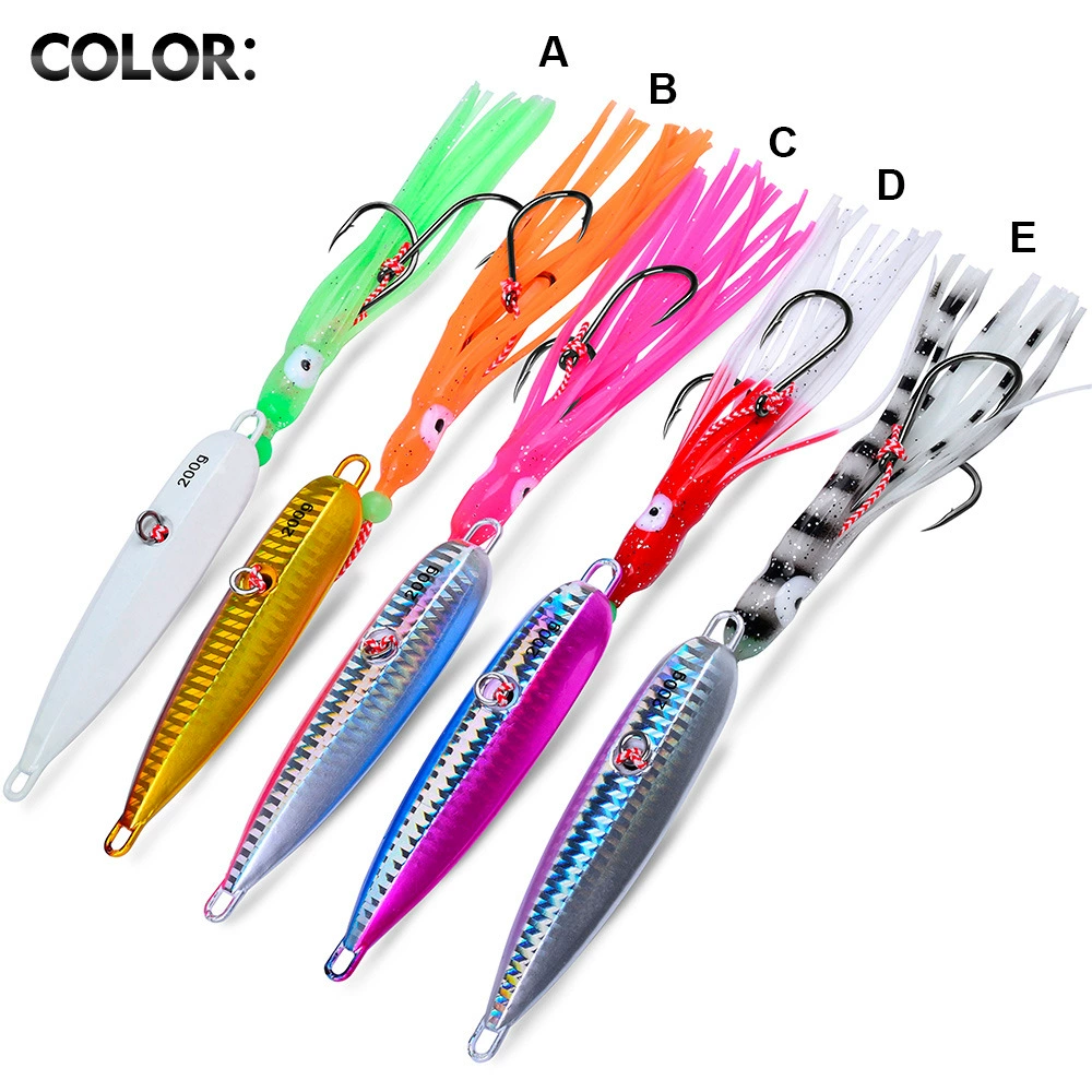 Inchiku Jig señuelos metálicos luminosos para pesca en agua salada