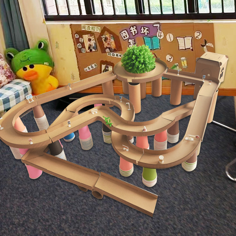 Interviews Track Cardboard Play House Educational Toys Game Materials Kindergarten Construction Art Area Corner Supplies Interviews Track Cardboard Play House Educational Toys Game Materials Kindergarten Construction Art Area Corner Supplies