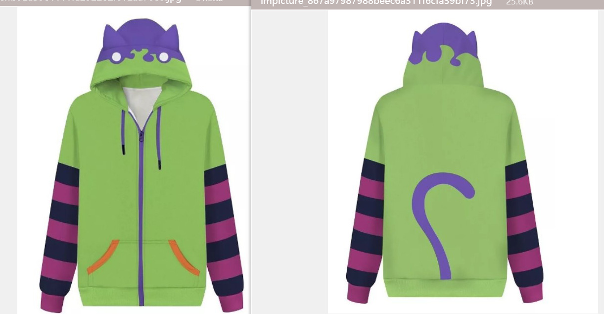 2024 Navidad piel verde extraño Grinch 3D Impresión digital suéter con capucha traje de dos piezas