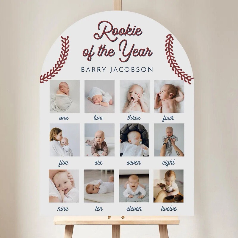 Memorial Photo Frame Gift Board Wooden Milestone Month Plate Birthday Decoration Baby Newborn Cross Border Photo One Year Old