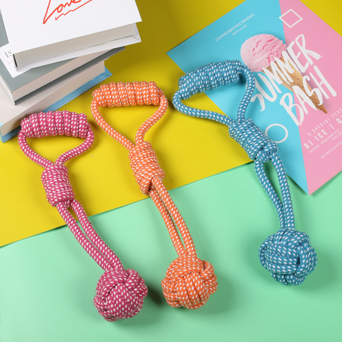 Pet toys bite-resistant knot interactive molar stick for small and medium-sized dogs dog chewing gum dog knot toy