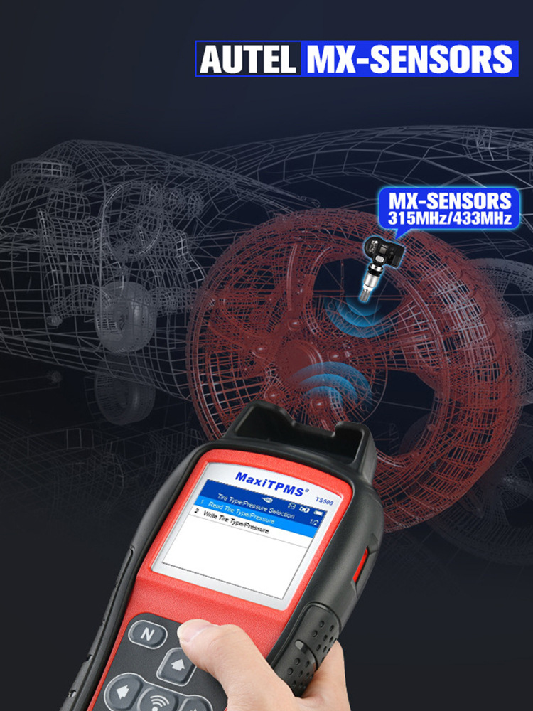 Sensor TPMS Universal Programable De 8 Piezas Asyduey | 433MHz/315MHz 2 En 1 | Para Monitoreo De Presión De Neumáticos