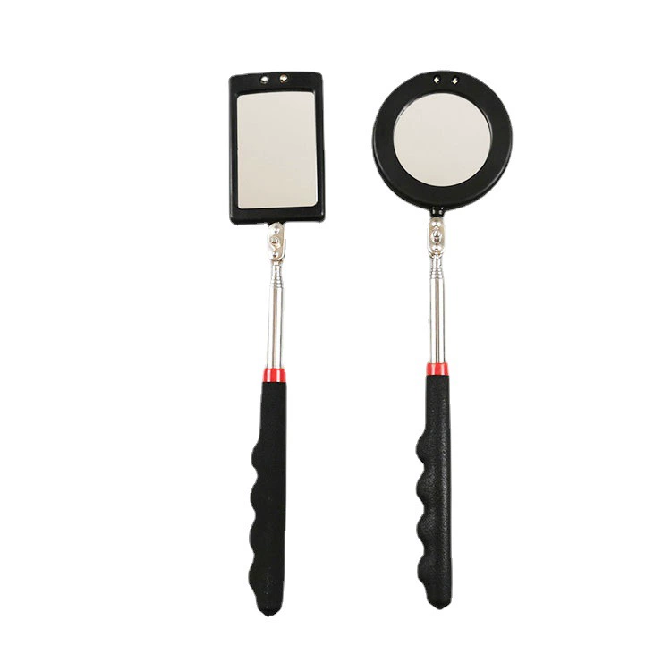 Портативное внутреннее зеркало для осмотра стены со светодиодной подсветкой телескопическое зеркало для осмотра стержня вращающееся на 360 градусов зеркало для обслуживания автомобиля