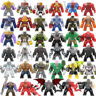 (Cross-border trading), constructor, wooden man, minifigures, heroes, assembly model, minifigure
