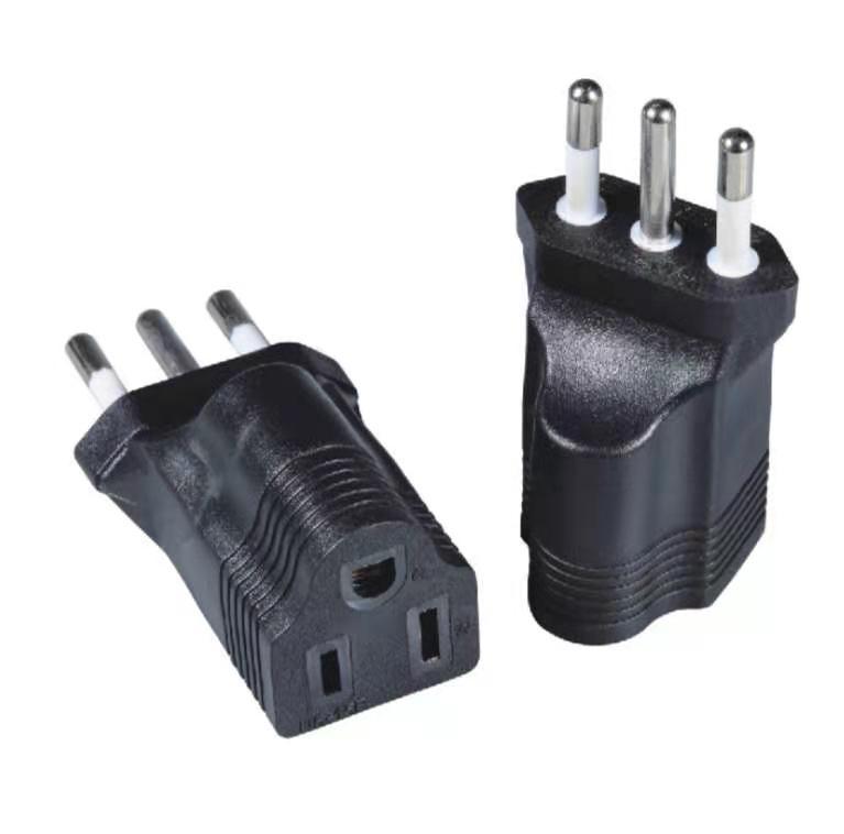 供应三芯意大利转美规多用插座，亚马逊爆款转换插海鲲无其他一年