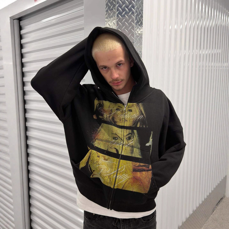 European and American Gothic Retro Street Hip-Hop Hooded Y2K Printed Loose Sweatshirt Fashionable Casual Unisex Top European and American Gothic Retro Street Hip-Hop Hooded Y2K Printed Loose Sweatshirt Fashionable Casual Unisex Top
