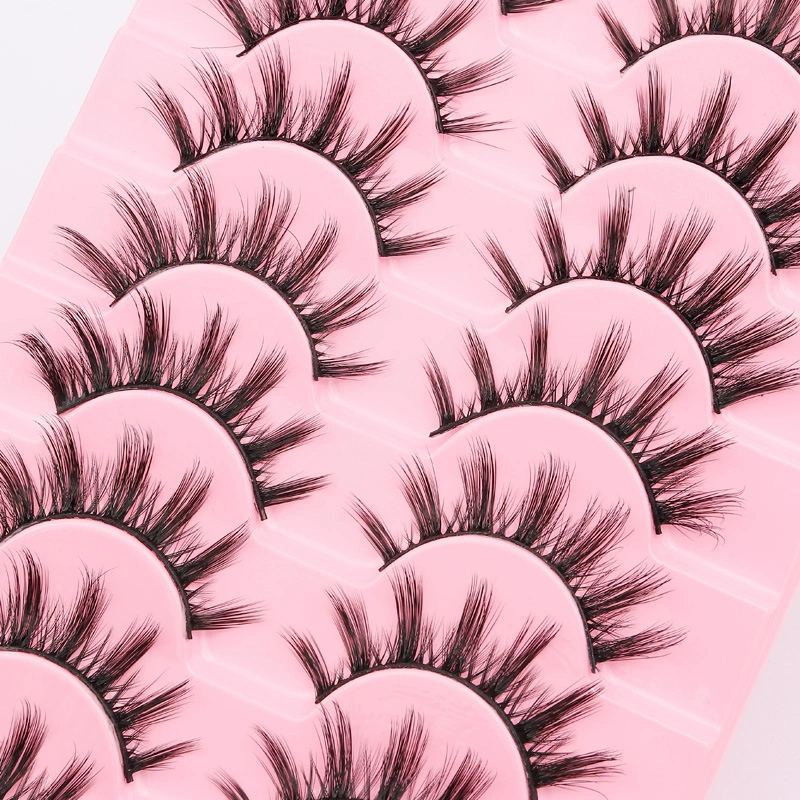 Three dimensional false eyelashes, 10 pair, 3D, for every day