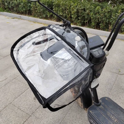 Electric Vehicle Handlebar Cover Waterproof Cover Winter Model Windproof Electric Scooter Handlebar Cover Rainproof Motorcycle Handlebar Cover Rainproof Shell Warm-Keeping (Handlehold cover)