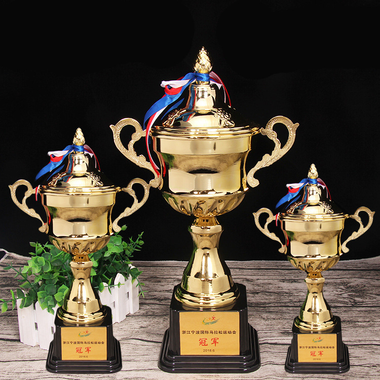 Copa de Campeones oro y plata trofeos de metales proveedores de premios escuela empresa fábrica trofeo mayorista trofeos deportivos escolares
