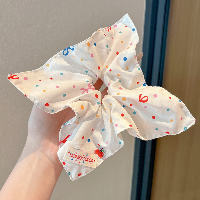 Encaje de alta calidad, diadema de intestino grueso, cuerda para la cabeza grande coreana, alta elasticidad y durabilidad, cola de caballo, banda de goma, bufanda cuadrada, accesorios para el cabello, sombreros