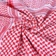 Arabic Headscarf Cross-Border New Red and White Plaid Men's Square Scarf Scarf Shawl High-End Ethnic Style Hat