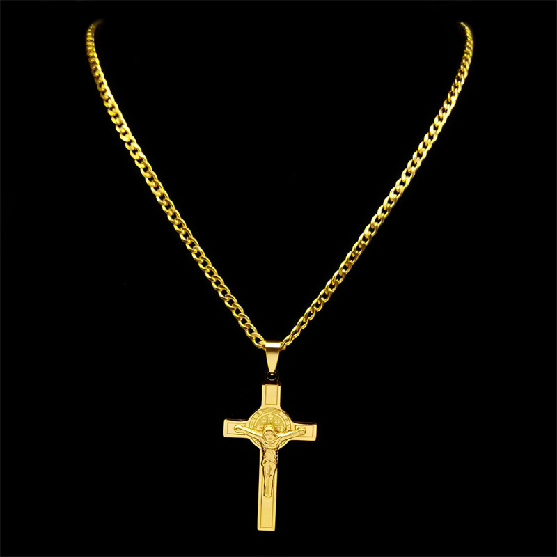 Collier Croix Jesus Crucifix Chain