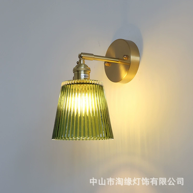 Японская ретро-модель светильника из стекла для кровати, передняя оптика для зеркала