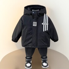 儿童装男童加绒外套秋冬季2024新款加厚棉袄派克服冬装羽绒棉衣潮