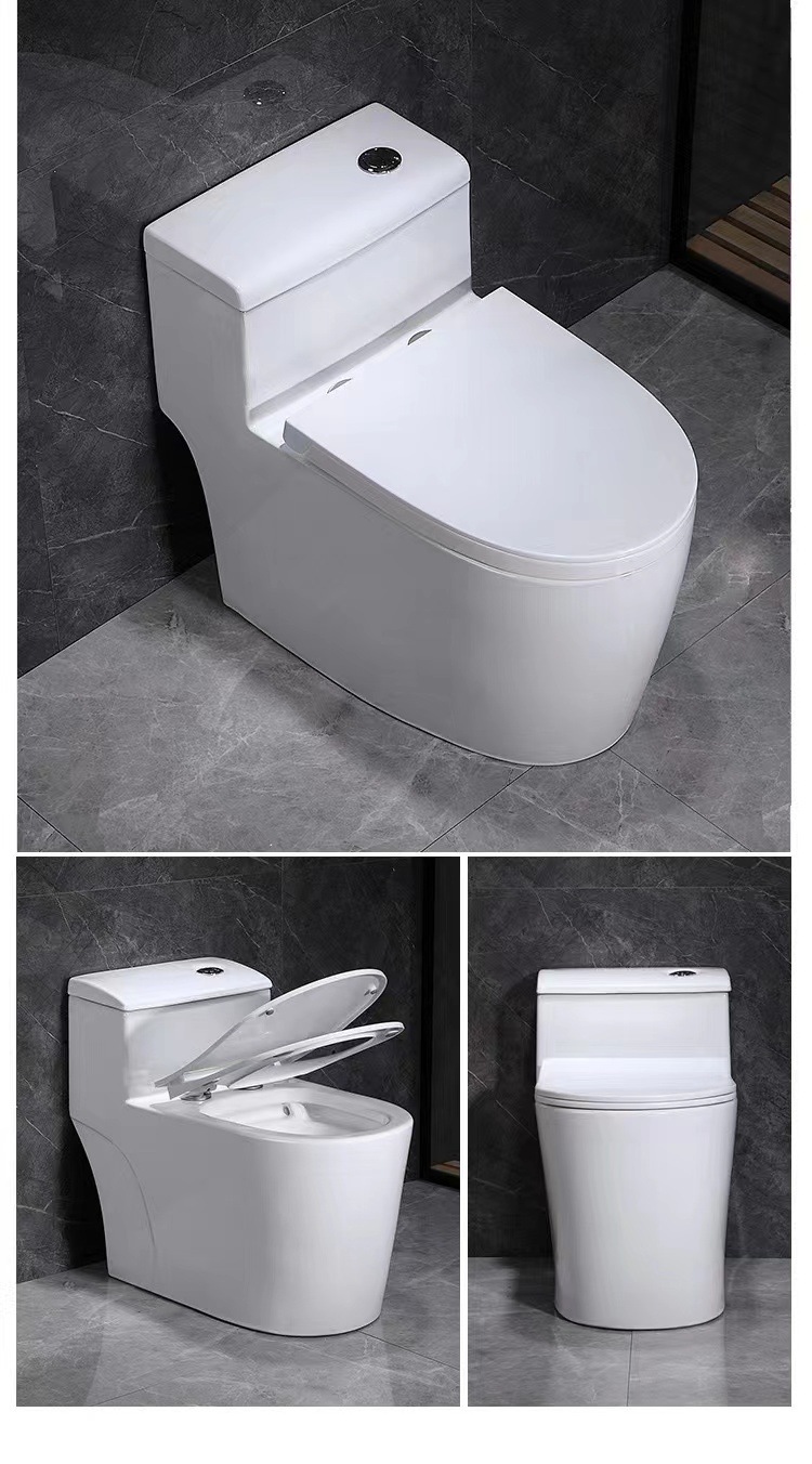 Hotel toilet seat: Large-diameter super vortex siphon silent water-saving and anti-odor integrated engineering toilet undefined