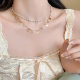 Tassel Butterfly Pearl Necklace Women's 2025 New Double Layer Stacked Wearing Necklace High-grade Niche Accessories Collarbone Chain