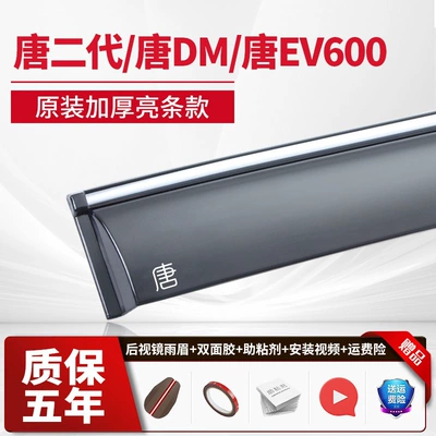 Song Pro — Rain shield - 4-piecestang-2nd-generationtang-dmtang-ev600electroplated-bright-stripsupgraded-and-thickened-2-stickers