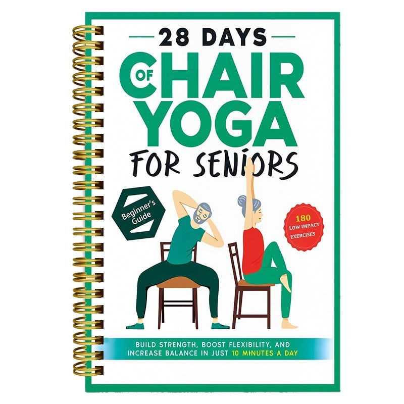跨境新品CHAIR YOGA FOR WEIGHT LOSS老年人减肥椅子瑜伽线圈本子|undefined
