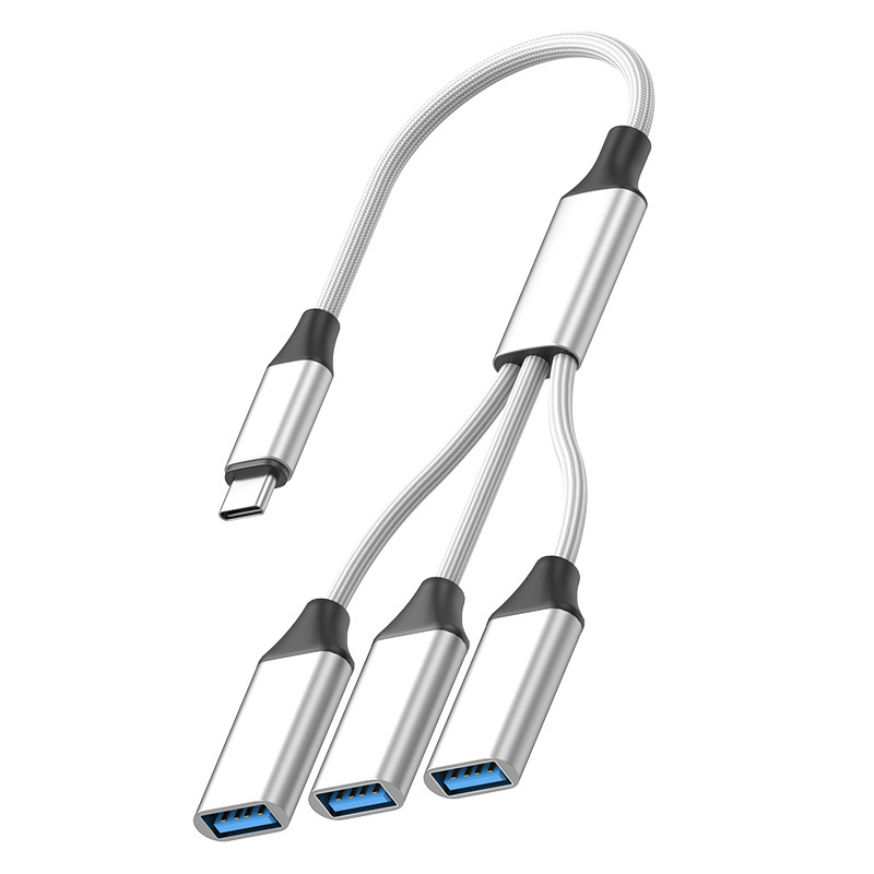 typec otg アダプタケーブル usb ハブマウスキーボード U ディスク 1 対 3 ハブラップトップ拡張ドック|undefined