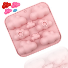 简美现货硅胶烘焙模8连大小云朵 创意慕斯蛋糕模具 DIY夹心面包模