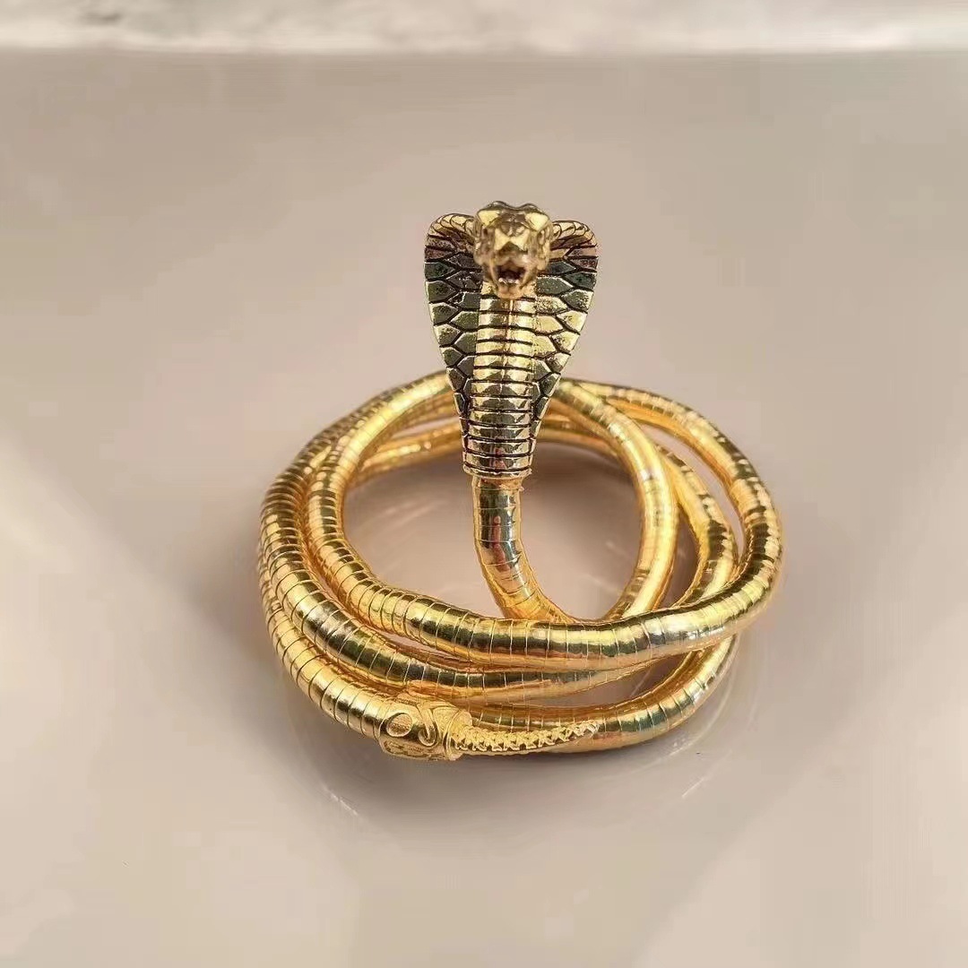 Nuevo producto transfronterizo, cadena de hueso de serpiente para mujer, collar con diseño versátil, collar del Año de la Serpiente, collar con forma de serpiente de alta gama de estilo minimalista