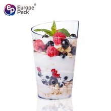 50ML螺旋杯迷你布丁慕斯杯圆形一次性塑料LOGO