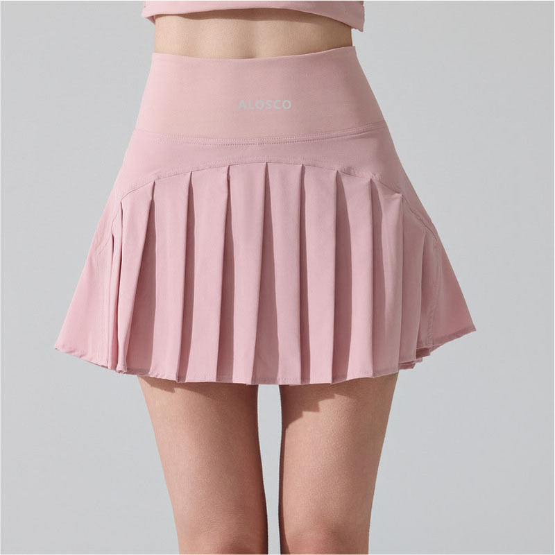 Losco High-Waisted Pleated Tennis Skirt with Built-In Shorts, Anti-Exposure, Cool Fabric, Golf Skirt, Yoga Short Skirt Losco High-Waisted Pleated Tennis Skirt with Built-In Shorts, Anti-Exposure, Cool Fabric, Golf Skirt, Yoga Short Skirt