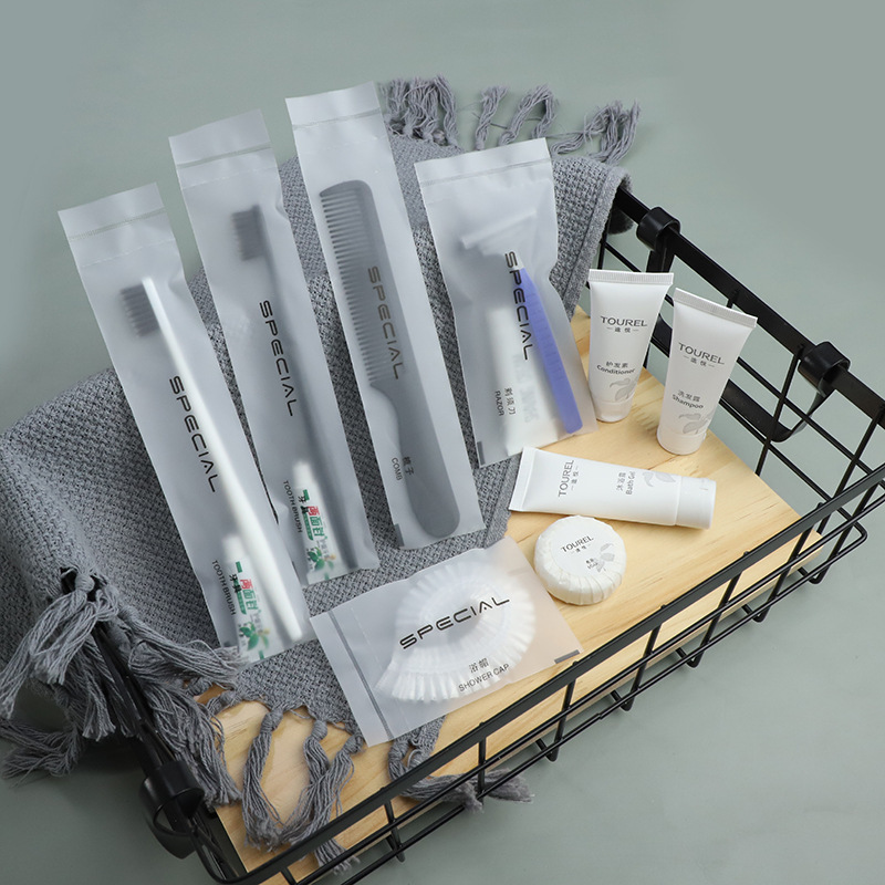 Star hotel disposable toothbrush toothpaste homestay hotel home hospitality toothbrush toiletries set Wholesale