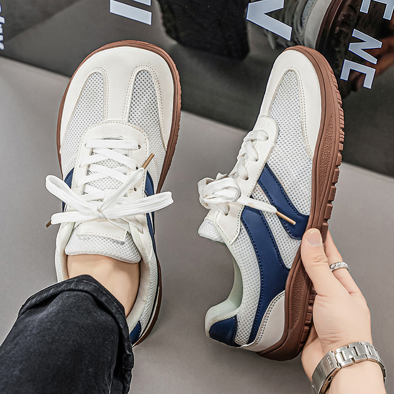 2026 Spring/Summer Wide Fit Couple's Casual Mesh Shoes Men's Large Size Versatile German Training Shoes Women's Wide Toe Barefoot Sneakers