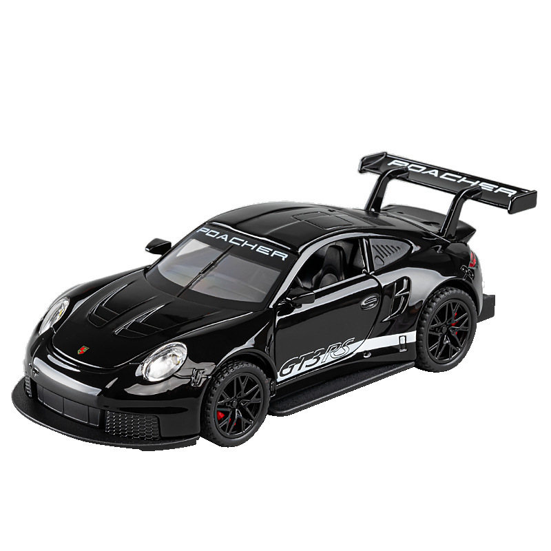 Modelo de coche de aleación Jiaye 1:32 Bao Shi Jie 911GT3RS coche deportivo retroceso coche de juguete modelo de luz y sonido
