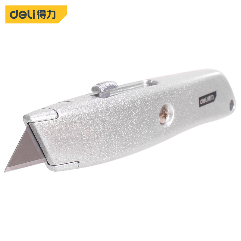 得力T型刀片美工刀重型合金裁纸刀电缆剥皮刀推锁DL4260壁纸刀