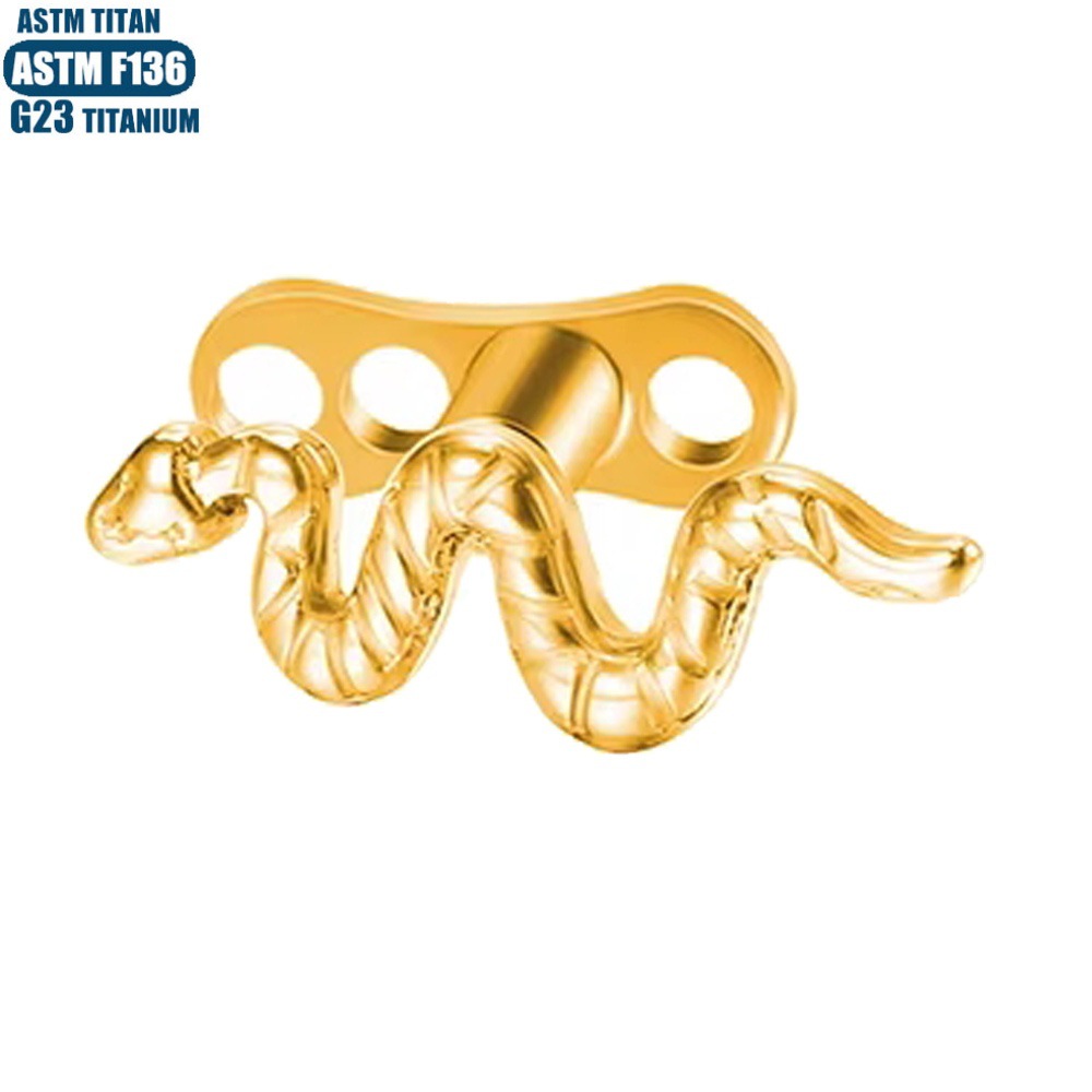 Labret piercing jewelry detail image
