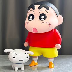 クレヨンしんちゃんフィギュア特大 26 センチメートル小さなフィギュアリビングルーム男性デスクトップ装飾品トレンディなビニール人形卸売