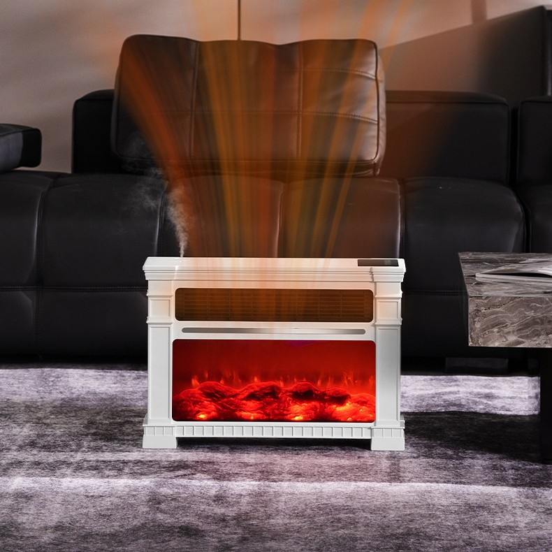 Winter Household Voice-Controlled Heating Stove, Warm Air Fan, Flame Humidifier, Energy-Saving Graphene Rapid Heating for Bedroom