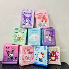 サンリオの家庭服の洗顔タオルの大包みの使い捨て洗顔タオルの正規版は肌の綿の柔らかいタオルの吊り下げの抽出を許可します。