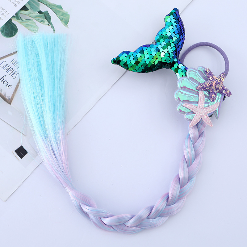 Girl's Cartoon Style Cute Starfish Shell Fish Tail Chemical Fiber Filament Hair Tie display picture 5