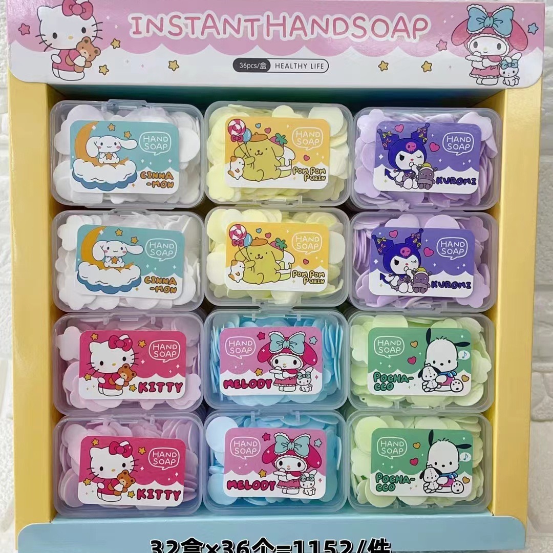Travel Disposable Soap Tablets Hotel Soap Paper Portable Hand Washing Tablets Small Soap Tablets Mini Soap Paper