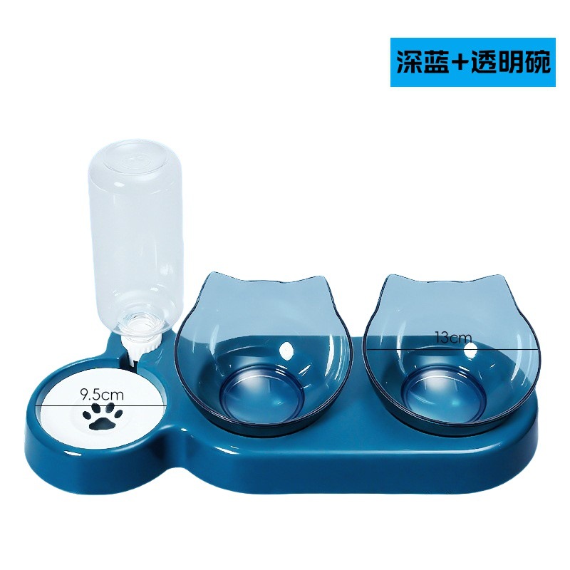 PB007 진한 파란색 + 투명 그릇